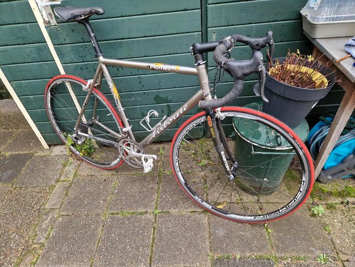 Te koop racefiets titanium, Fietsen en Brommers, Fietsen | Racefietsen, Overige merken, Titanium, 53 tot 57 cm, Ophalen