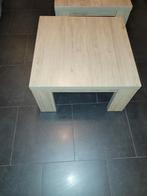 Set van 2 salontafels grijs eiken 68x68 - ZGAN, Ophalen, Overige materialen, 50 tot 100 cm, Vierkant