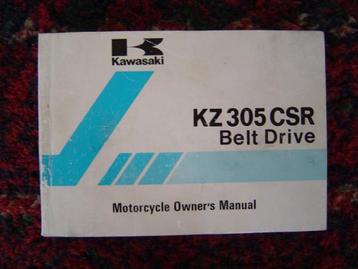 Kawasaki KZ305 CSR belt drive 1981 motorcycle owner's manual beschikbaar voor biedingen