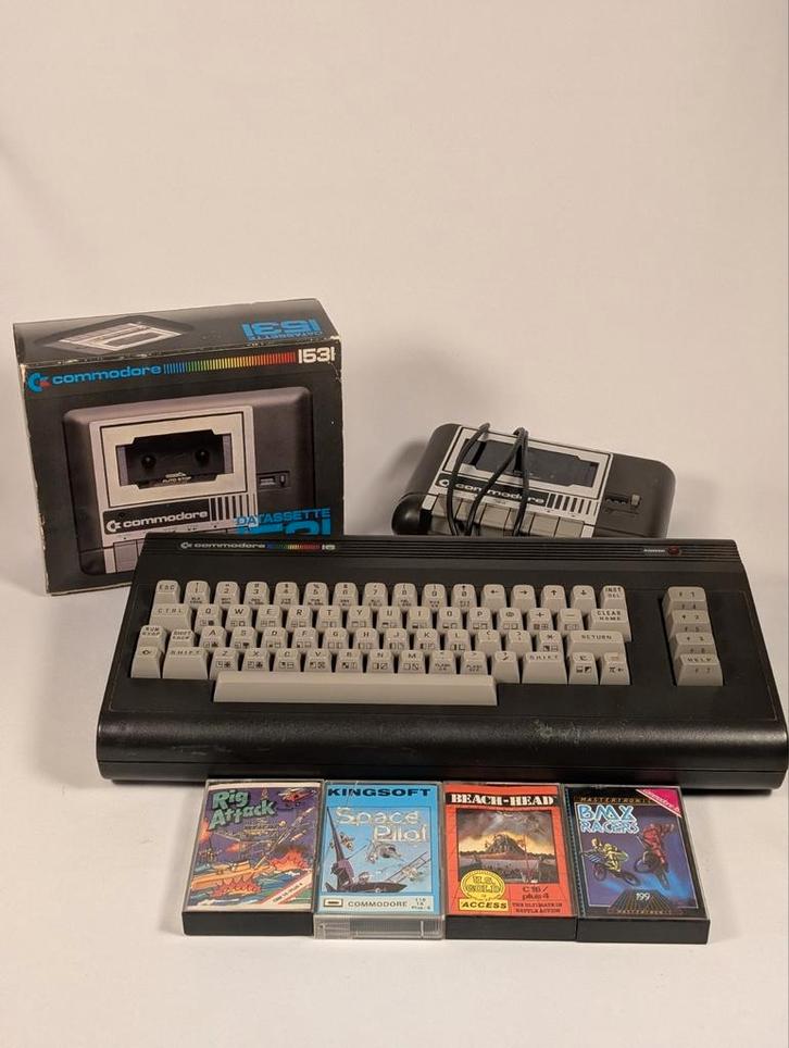 Commodore 16 + 1531 Datasette + Games, Computers en Software, Vintage Computers, Ophalen of Verzenden