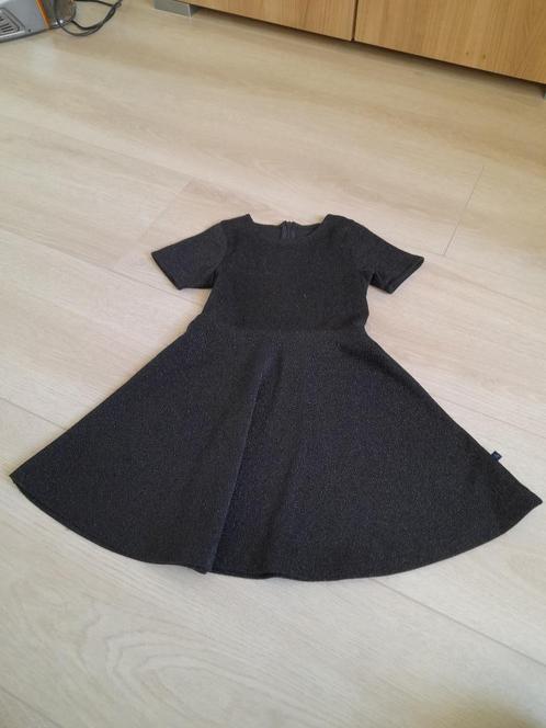 Hele mooie, zwarte glitter (feest) jurk maat 92, Kinderen en Baby's, Kinderkleding | Maat 92, Zo goed als nieuw, Meisje, Jurk of Rok
