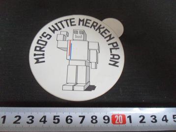 sticker MIRO'S Witte Merken Plan  ROBOT *  beschikbaar voor biedingen