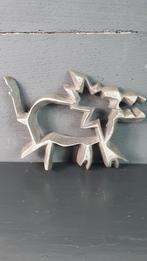 Aluminium onderzetter Hond groot, Teun Kees Design. 7A11, Tweedehands verkoop, Tweedehands verkoop, Gebruikt, Glas of Kopje