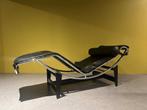 Cassina Le Corbusier LC4 Chaise longue in zwart leer, Ophalen, Gebruikt, Leer, 150 cm of meer