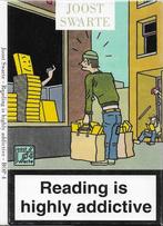 Joost Swarte Reading is highly addictive 12 postkaarten, Ophalen of Verzenden, 1980 tot heden, Ongelopen, Cultuur en Media