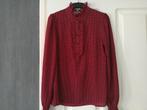 Leuke rode geprinte blouse, Maat 42/44 (L), Nieuw, Ophalen of Verzenden, C S
