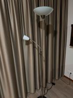 Koperen lamp met leeslamp, Huis en Inrichting, Lampen | Vloerlampen, Ophalen of Verzenden, Zo goed als nieuw, Minder dan 100 cm