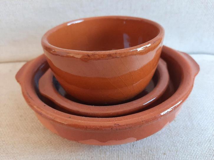 Padilla tapas olijven terracotta bakjes - 3 stuks - nieuw -, Huis en Inrichting, Keuken | Keukenbenodigdheden, Nieuw, Ophalen of Verzenden