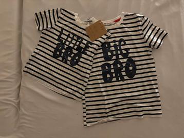 Twinning Tshirts Big bro - little bro 98-104 & 134-140 beschikbaar voor biedingen