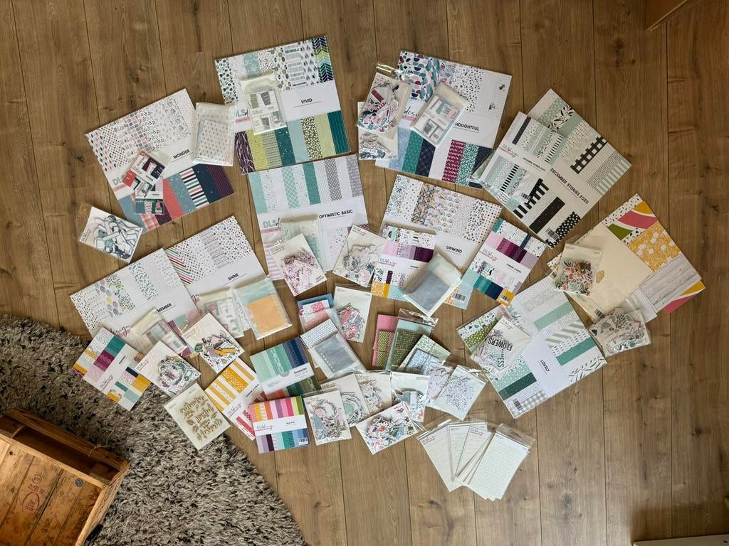 Groot scrapbookpakket DLS Design, Ophalen of Verzenden, Zo goed als nieuw