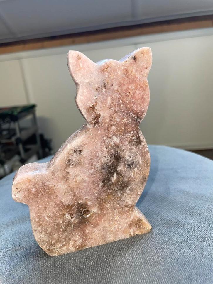 Roze Amethist Kat Beeld, Verzamelen, Mineralen en Fossielen, Verzenden