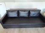Zwarte IKEA Friheten slaapbank, kunstleder, Huis en Inrichting, Slaapkamer | Slaapbanken, Ophalen, Zwart, Tweepersoons, 140 cm