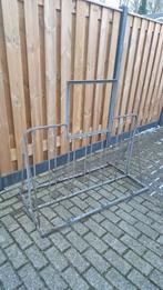 Oud fietsen rek, zonder emaille reclamebord, Ophalen, Gebruikt, Reclamebord