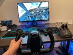 Thrustmaster TCA Boeing Yoke pack + Throttle XBOX/PC Sim, Computers en Software, Joysticks, Verzenden, Zo goed als nieuw, Thrustmaster