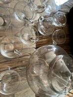 Antieke bowlset. Bewerkt glaswerk., Antiek en Kunst, Antiek | Glas en Kristal, Ophalen