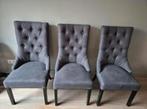 6 landelijke eetkamerstoelen, Huis en Inrichting, Stoelen, Ophalen, Grijs, Vier