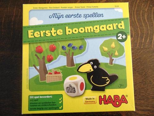 Eerste Boomgaard van Haba, Hobby en Vrije tijd, Gezelschapsspellen | Bordspellen, Zo goed als nieuw, Een of twee spelers, Drie of vier spelers
