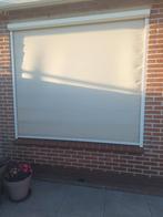 Zonnescreen buiten elektrisch 1,90x2,185 (hxb), Doe-het-zelf en Verbouw, Rolluiken, Ophalen, Gebruikt, Crème of Beige, 200 cm of meer