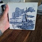 Oude Tegel Molen Blauwe kleur 15 cm, Antiek en Kunst, Antiek | Wandborden en Tegels, Ophalen of Verzenden