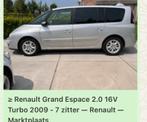 Renault Grand Espace 2.0 16V Turbo 125KW 2009 Grijs, Auto's, Voorwielaandrijving, 1998 cc, 2000 kg, 7 stoelen