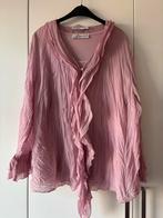 Sisignora roze blouse met roesjes maat 48, Sisignora, Verzenden, Maat 46/48 (XL) of groter, Roze