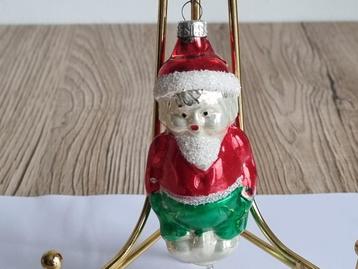 Prachtige Antiek Vintage Kerstbal Ornament Kerstman / Jongen beschikbaar voor biedingen
