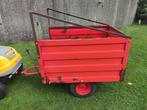 Strooier een aanhangwagen voor achter de zitmaaier, Tuin en Terras, Zitmaaiers, Ophalen, Gebruikt, 90 tot 120 cm