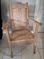 Mooie robuste antieke houten stoel / zetel, Ophalen