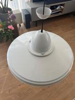 Witte industriële hanglamp van Eijerkamp (diameter 72 cm), Huis en Inrichting, Lampen | Hanglampen, Metaal, Zo goed als nieuw