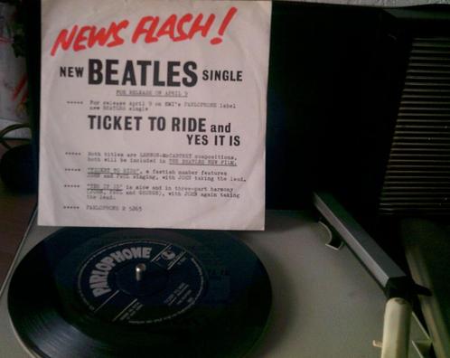 THE BEATLES - ticked to ride nl, Cd's en Dvd's, Vinyl Singles, Gebruikt, Single, Overige genres, 7 inch, Ophalen of Verzenden