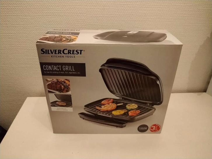 Tosti ijzer / Contactgrill - Silvercrest, Witgoed en Apparatuur, Grillplaten, Gebruikt, Tafelgrill, Ophalen of Verzenden