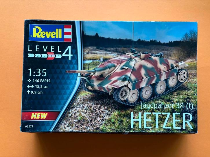 Revell Jagdpanzer 38(t) Hetzer 1:35 Nieuw!, Hobby en Vrije tijd, Modelbouw | Auto's en Voertuigen, Nieuw, Tank, 1:32 tot 1:50