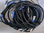 10x 5mtr combi dmx kabel powercon, Ophalen of Verzenden, Zo goed als nieuw, Licht