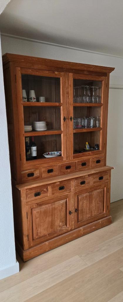 Buffetkast handgemaakt van teakhout., Huis en Inrichting, Kasten | Buffetkasten, Zo goed als nieuw, 200 cm of meer, 100 tot 150 cm