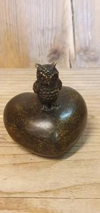 URN met UIL / brons / as urn / URN, Huis en tuin decoratie Marie, Nieuw, Info@huisentuindecoratiemarie.nl, Peize