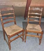 Eiken stoelen met rieten zitting, 4 stuks., Ophalen