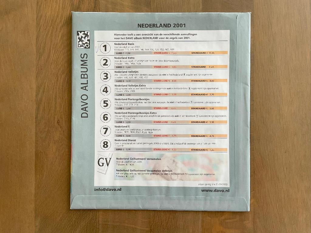 davo bladen LX (met folie) nieuw, Ophalen of Verzenden, Verzamelalbum