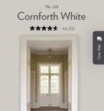 Verf Farrow & Ball cornforth white 2x25L incl primer, Doe-het-zelf en Verbouw, Verf, Beits en Lak, Nieuw, Verf, Wit, Ophalen