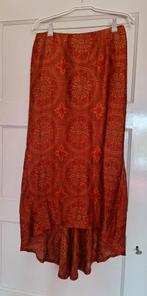Prachtige rok oranje print met rits, Oranje, Ophalen of Verzenden, Onbekend, Maat 36 (S)