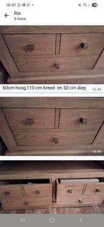 Mooi blanke eiken tv kast., Ophalen of Verzenden, Zo goed als nieuw, 25 tot 50 cm, Minder dan 100 cm