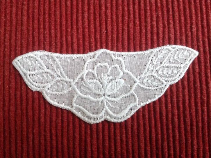 BRODERIE  ANGLAISE  APPLICATIE, Hobby en Vrije tijd, Naaien en Fournituren, Nieuw, Applicatie, Ophalen of Verzenden
