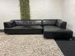 Leolux Faya Lobi - zwart leder - Gratis Levering, Huis en Inrichting, Banken | Bankstellen, Gebruikt, Design, 300 cm of meer, 75 tot 100 cm