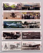 10 Luchtvaart postzegels - vliegtuig helikopter Schiphol KLM, Ophalen of Verzenden, Nieuw, Overige typen