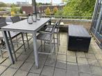 Bellagio barset | tuinset | barttafel met krukken, Ophalen, Gebruikt, Rechthoekig
