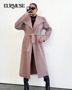 Oudroze lange jas maat 38, Ophalen of Verzenden, Zo goed als nieuw, Maat 38/40 (M), Roze