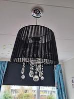 Zwarte organza hanglamp met diamanten plafondlamp lamp zwart, Ophalen of Verzenden, Zo goed als nieuw