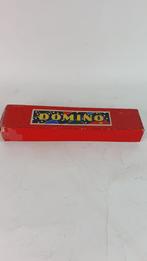 Vintage Domino stenen, in rood doosje. Jumbo. 8C5