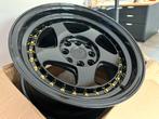 Aodhan AH01 Zwart goud 15 x 8.0J ET20 4x100 4x114.3, Auto diversen, Ophalen of Verzenden