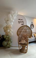 Vintage Pauwstoel, Huis en Inrichting, Stoelen, Ophalen, Gebruikt, Bruin, Riet of Rotan