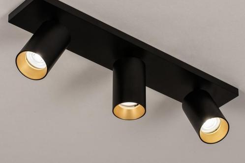 48cm spots zwart goud dimbaar badkamer bed keuken hal lamp, Huis en Inrichting, Lampen | Plafondlampen, Nieuw, Ophalen of Verzenden